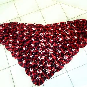 Handmade crochet hippie shot